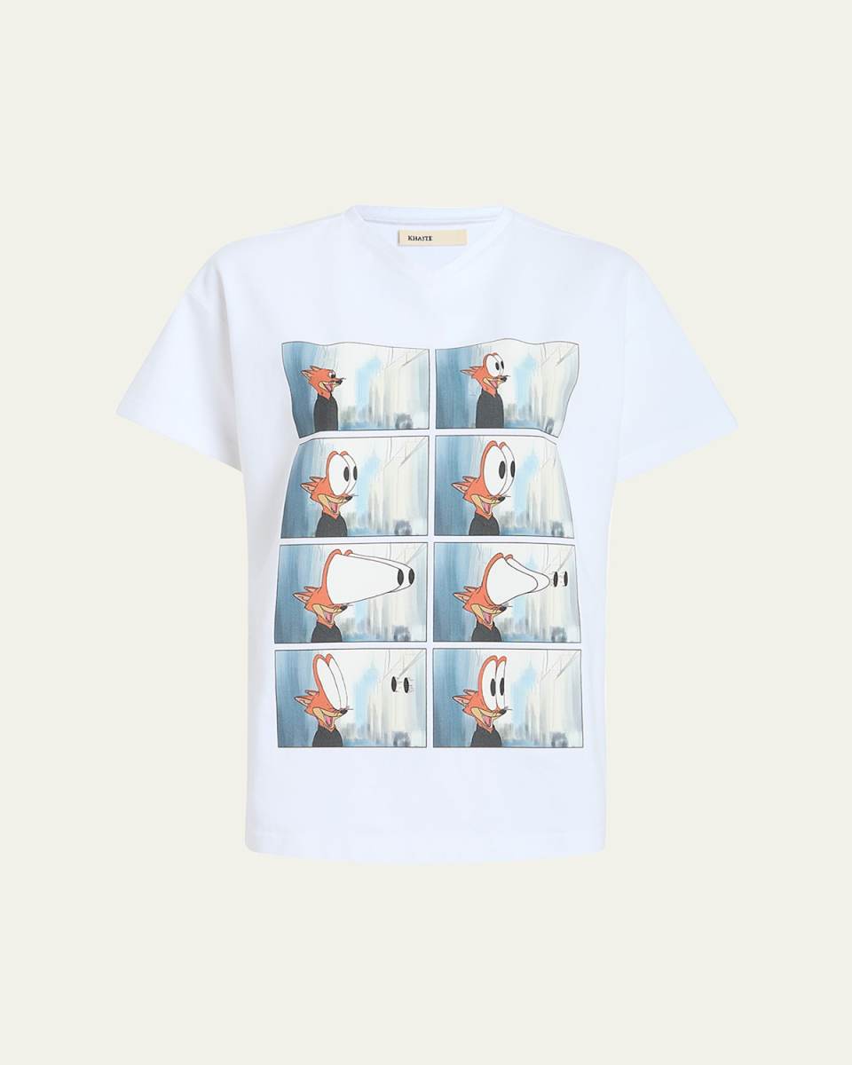 Maeve Graphic Short-Sleeve Top